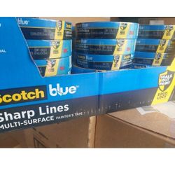 24 ROLLS 3M ScotchBlue SHARP LINES BLUE PRO PAINTER'S TAPE 0.94" x 60 yd.