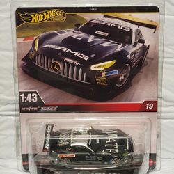 Hot Wheels Premium MERCEDES-AMG GT3 BLACK Edition #19  1:43 Scale 2025