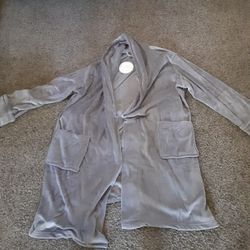 Bathrobe  Grey   Brand New
