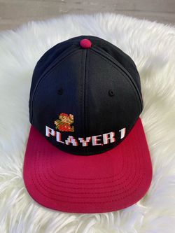 Universal Studios Hollywood Super Nintendo World Player 1 Mario Snapback Hat. Adult size
