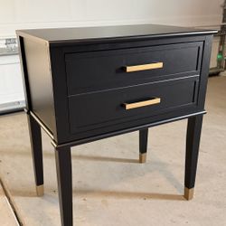 Westerleigh 1-Drawer Nightstand w/ Golden Handles- Bedroom Furniture Side Tables CosmoLiving