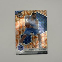 2020-21 Panini Mosaic Reactive Orange Jonas Valanciunas #94 Memphis Grizzlies