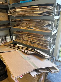 Large Lot of Flat Cardboard Boxes