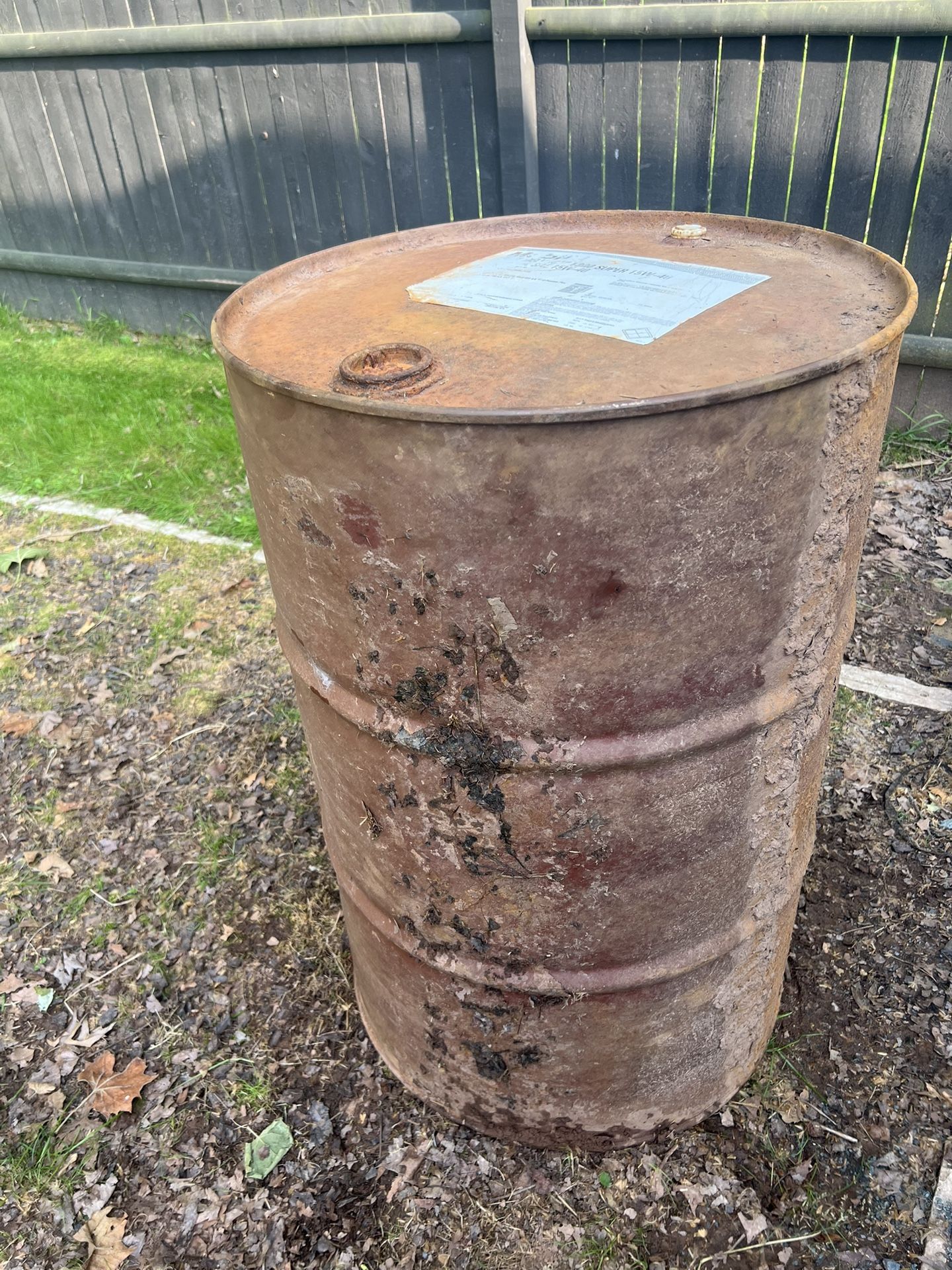 Free 50 Gallons Steel Barel Full Of 3 Years Old Heating Oil