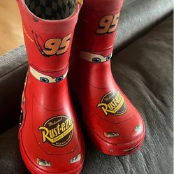 Raining Boots Cars Size 10 Toddler 