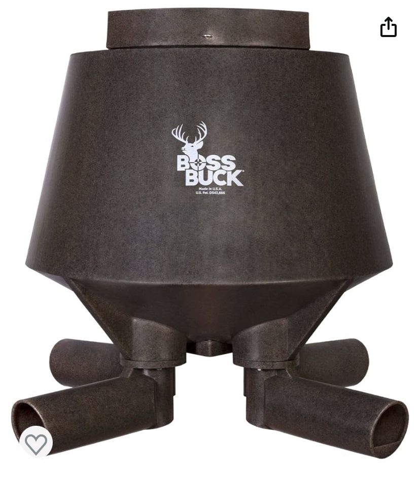 Boss Buck Hunting Gravity Feed Deer Post Feeder (200lbs)