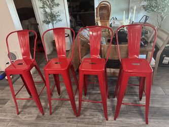 New indoor/outdoor bar stools set of 4 (30 in)