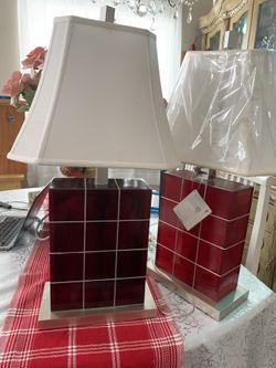 BEAUTIFUL PAIR OF LAMPS