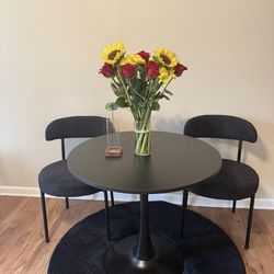 Dining Table & 2chairs & Rug