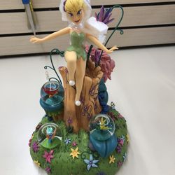 Disney Store Four Globe Tinkerbell Peter Pan "You Can Fly!..." Musical Snowglobe