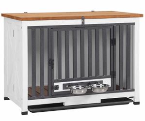 Wooden Dog Crate AIR100, Folding Design, Strong Iron Door
