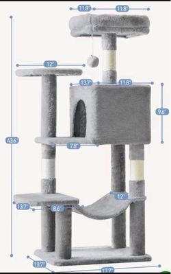 Cat tree house