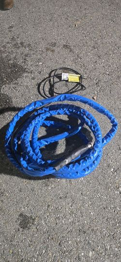 Blue Heated RV Water Hose with Cord