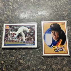 2 Nolan Ryan Cards