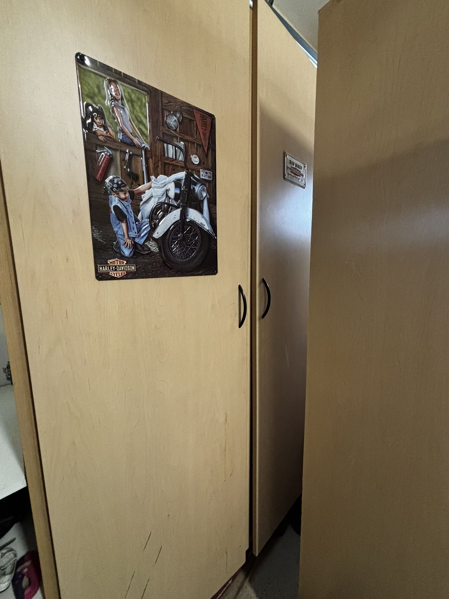 Wall Mounted Cabinets 48wx78hx23d with doors and shelves