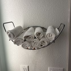 🧺 Wall-Mounted Towel Holder – $15