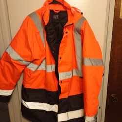 Mens Work Coat Sz Lg