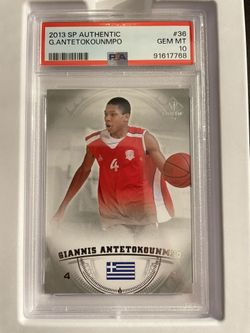 2013 SP Authentic Giannis Antetokounmpo RC PSA 1”