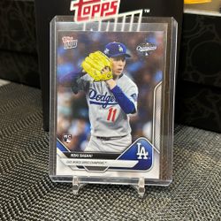 2025 Topps Now - WS-14SP Roki Sasaki (RC) Image Variation  Card World Series 