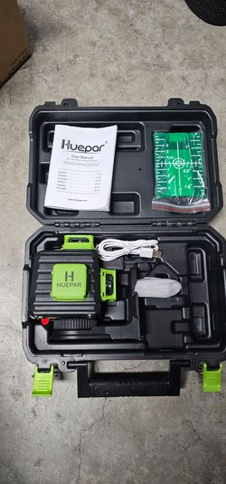 HUEPAR Laser Level 360 Self Leveling, 3x360° Best Green Line Laser Leveler