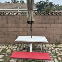 Costco Table with Umbrella