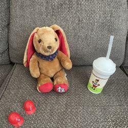 St. Louis Cardinals Build-a-Bear  Bunny plush toy with fredbird cup