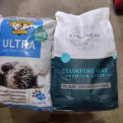 Cats litter 2x40 lb bags new