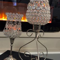 Crystal Candle Holder - Set
