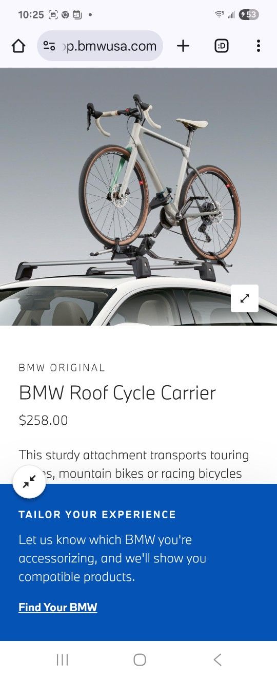 Bmw Roof Racks And Bicycle Carrier