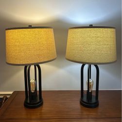Two matching lamps