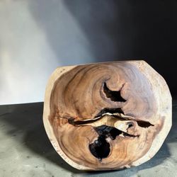 Reclaimed wood console table