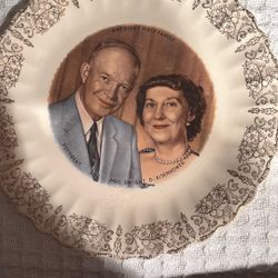 President And Mrs Eisenhower Plate