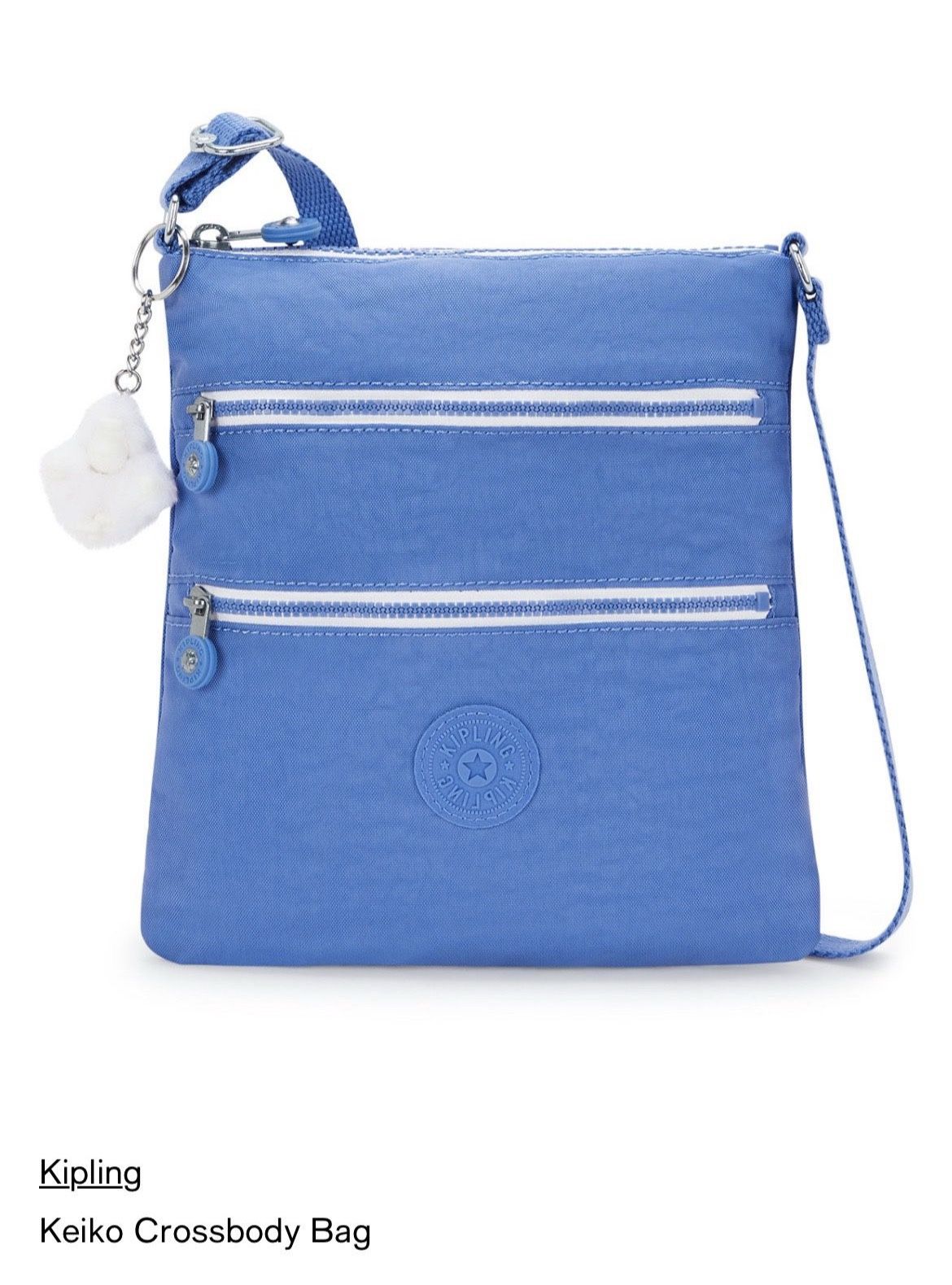 Kipling Keiko Blue Crossbody Mini Bag Lightweight Adjustable Shoulder Sling