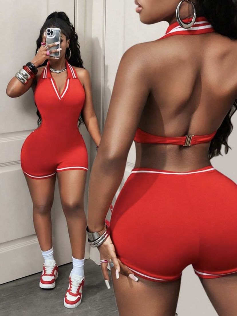 1piece Back out Jumper