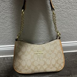 Tan Coach Teri Bag 