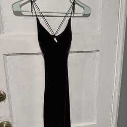 Black Velvet Windsor Dress