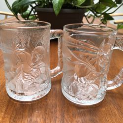 Vintage Batman Glass Cups 