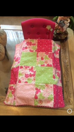 American girl brand pink bed