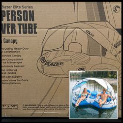 New in Box Double Tubes / River Tubes with Shade Canopy