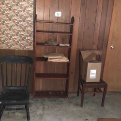 Bookshelf And Chairs 