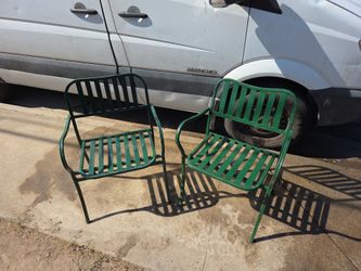 Chairs, Steel, Green Olde World