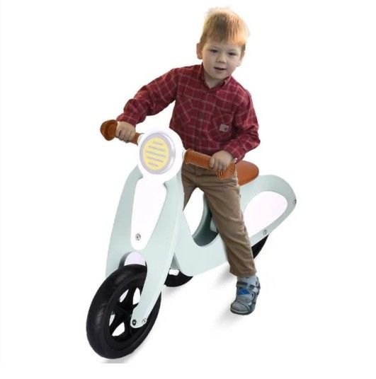 Sport Wooden Balance Bike Vespa Scooter Design Mini Motor Bike for Children