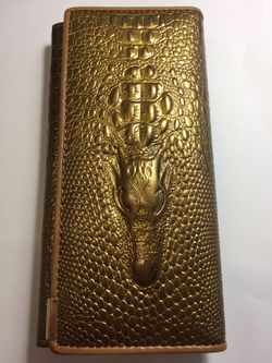 Brand new Lady Purge Wallet Leather Alligator Figure Skin Multi Space For Credit Card Storage Holder Sexy For Night Out Las Vegas Style Fashion Golde