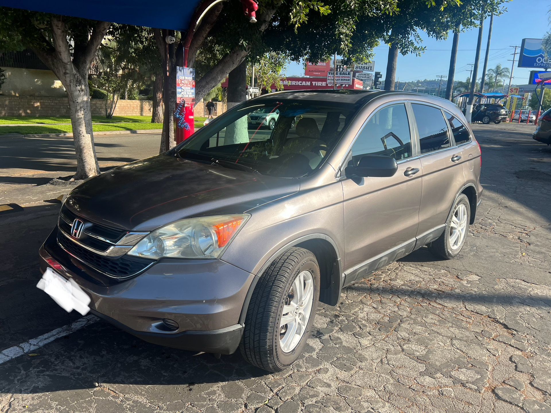 2011 Honda CR-V EX Sport Utility 4D Grey 113k mileage Smog check ready, Salvage, Roof needs painting