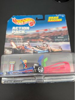 Vintage 1997 Hot Wheels Action Pack - Drag Racing Set Sealed