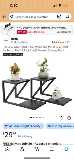 Desk shelf