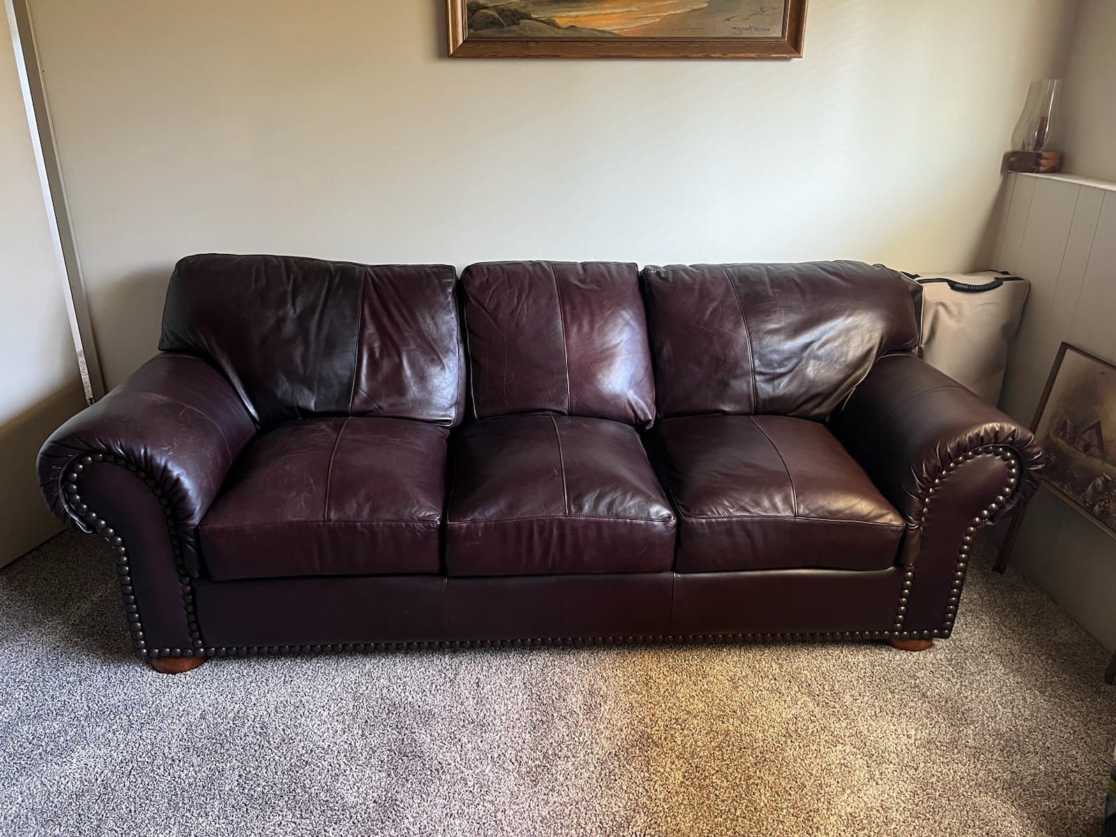 Leather couch