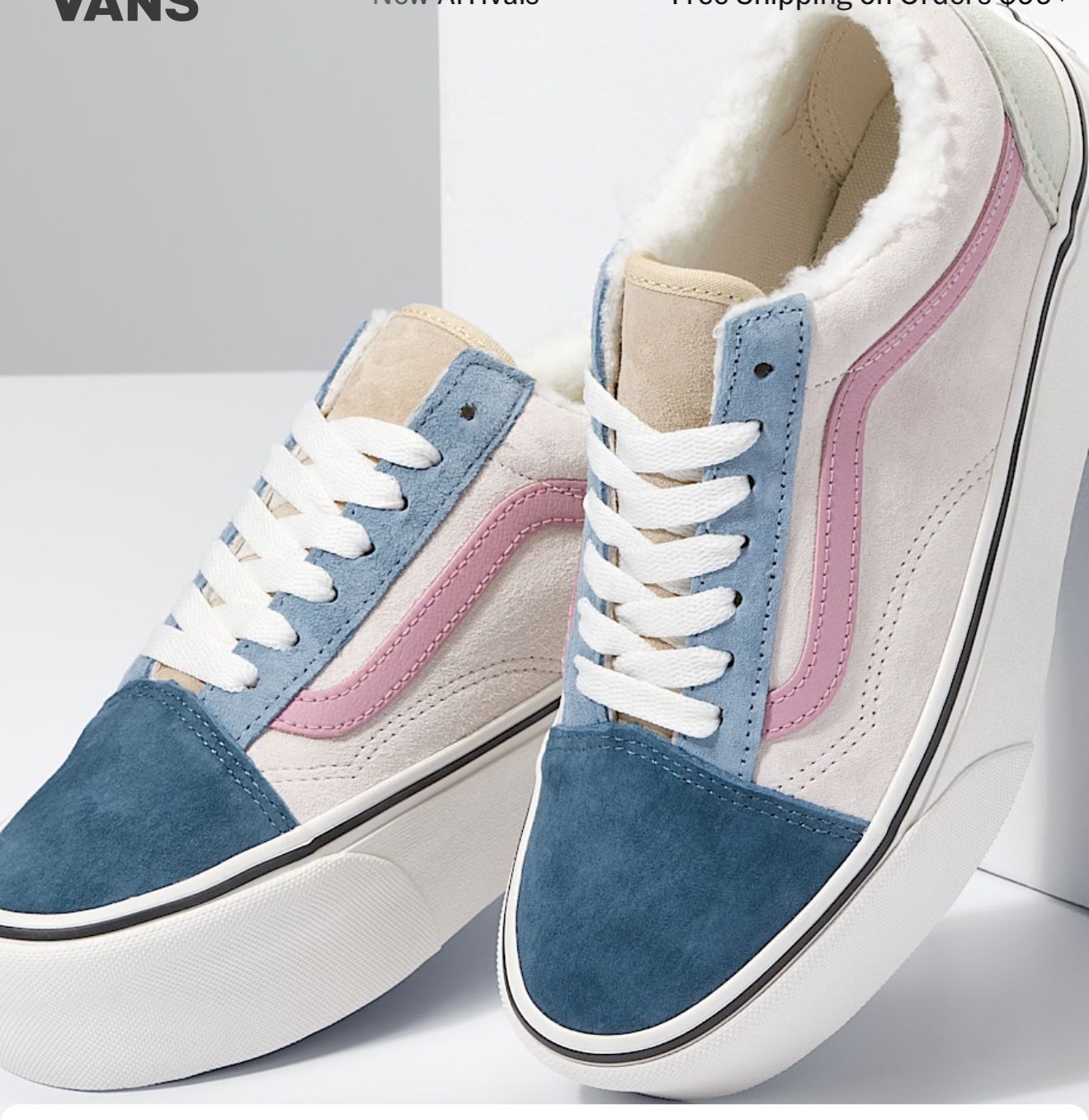 Suede Platform Vans Size 6