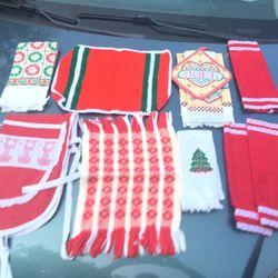 Christmas towels placemat apron