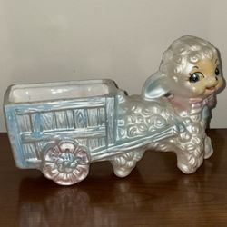Vintage Japanese Pearl coat Ceramic Planter